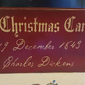 A Christmas Carol Sign Primitive Christmas Wall Hanging Holiday Decor Merry Christmas Sign Farmhouse Decor Srooge & Marley Counting House