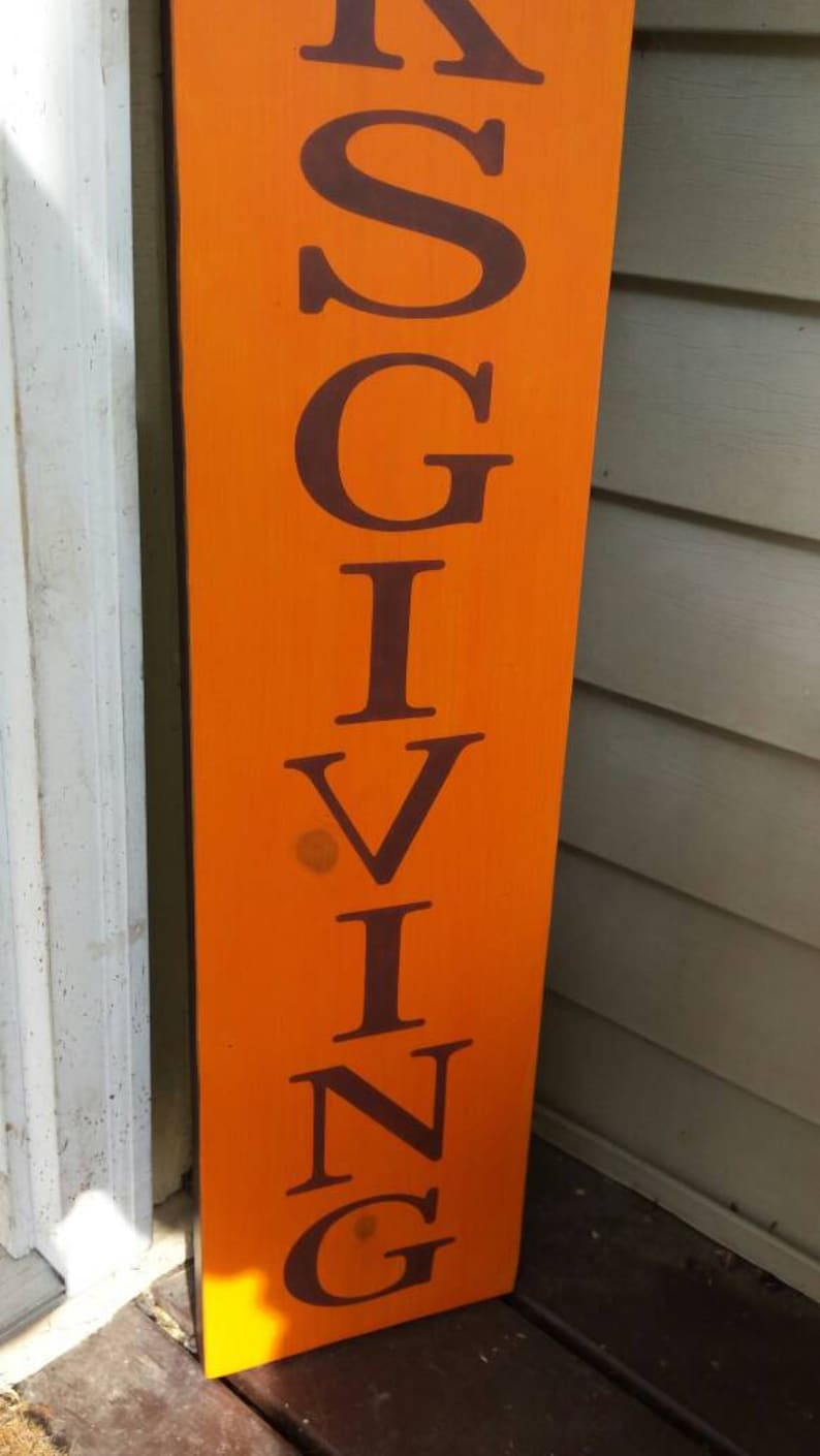 Thanksgiving Porch Sign Reversible Vertical Entryway Sign  Etsy
