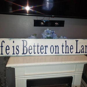 Lanai Sign Life Is Better on the Lanai Sign Extra Large Lanai Sign Horizontal Wood Sign Lanai Decor Lanai Wall Hanging Summer Sign
