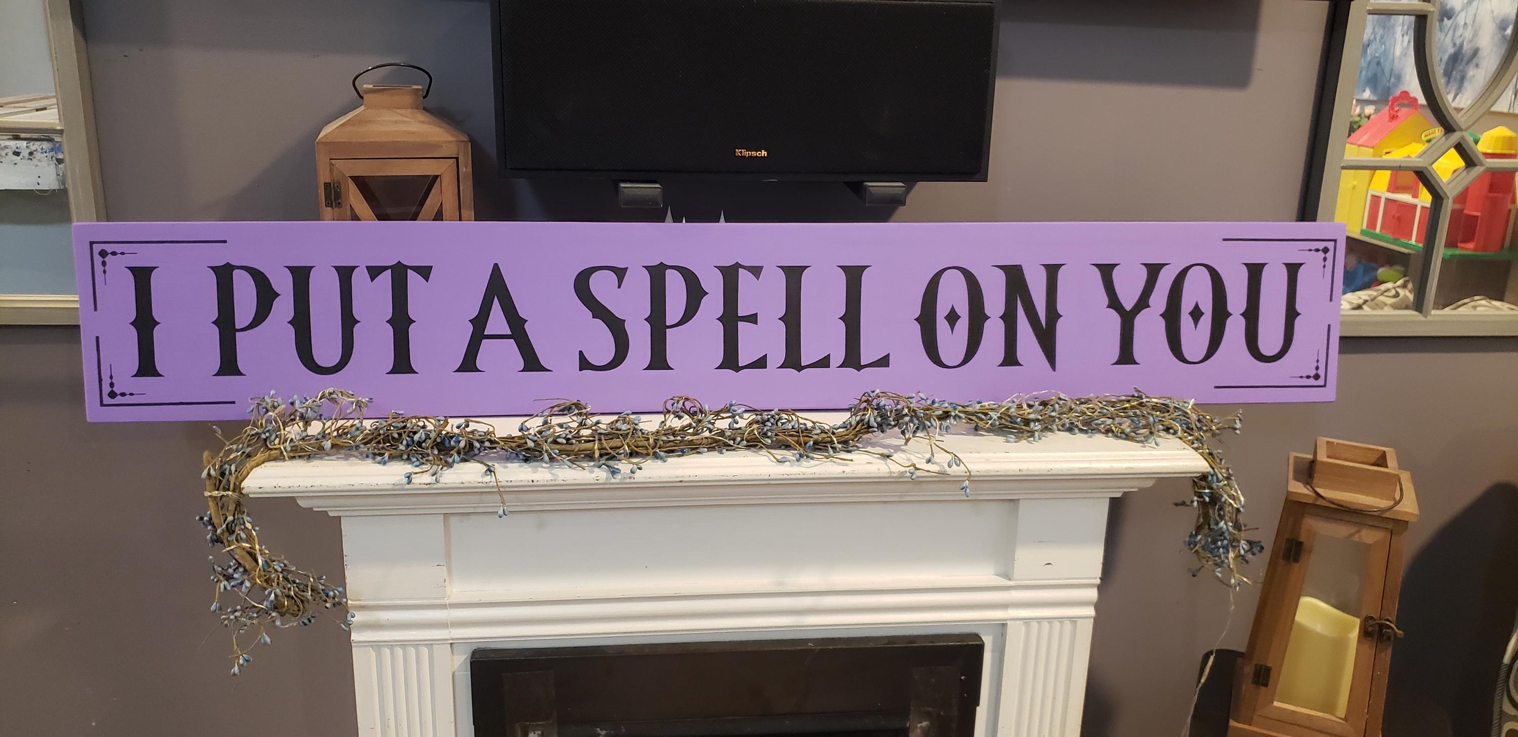 I Put A Spell On You Hocus Pocus サイン 大型ハロウィンサイン