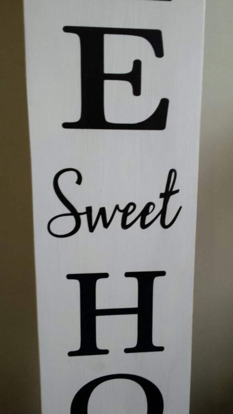 Home Sweet Home Extra Large Porch Sign Vertical Wood Sign Etsy