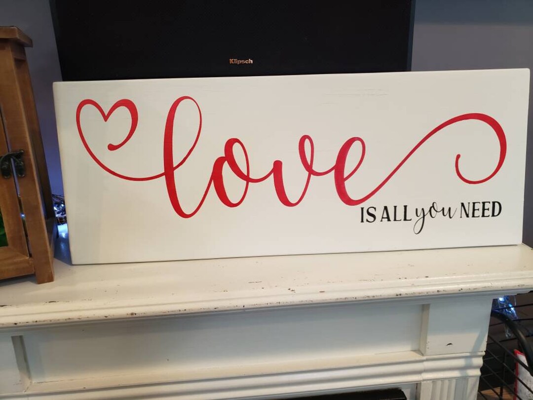 Love is All You Need Sign Love Sign Master Bedroom Sign Bedroom Decor ...