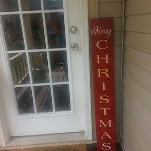 Welcome Snowman Porch Sign Reversible Entryway Wood Sign Extra Large Front Door Sign Winter Decor Christmas Decoration Snowflakes Snowman image 8