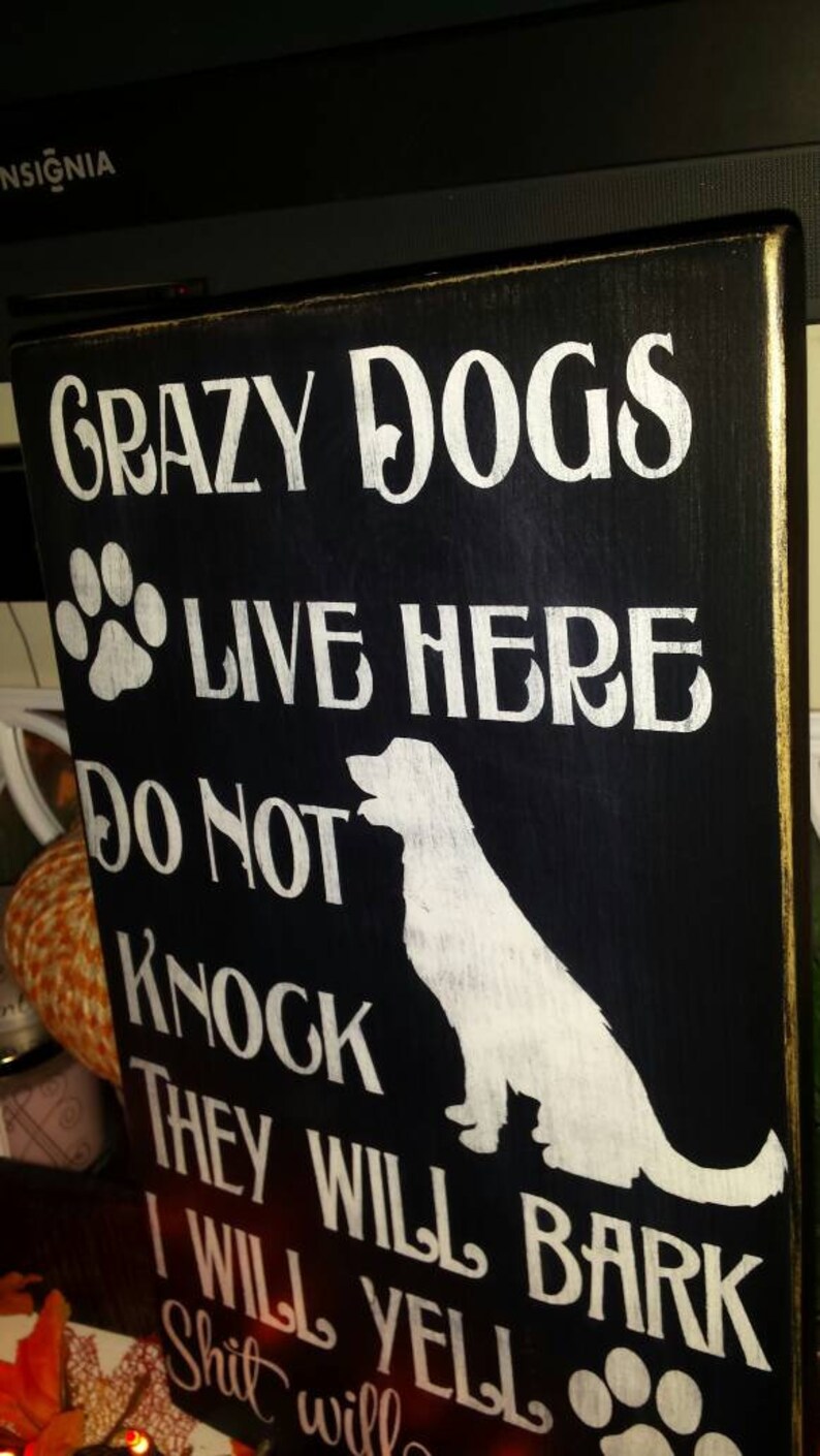 Hafhue Gartenflagge „A Crazy Dogs Live Here“, 30,5 X 45,7 Cm, Doppelseitig & Wasserdicht – Lustige Hofdekoration