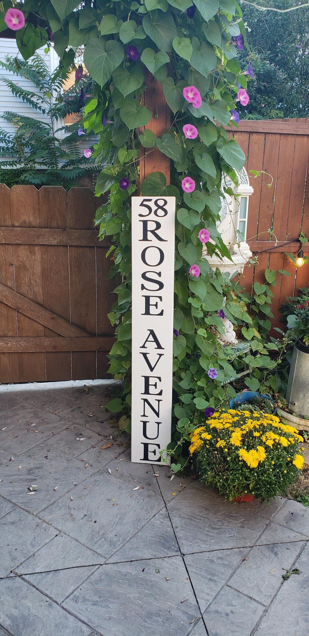 Address Sign Personalized Porch Sign Handpainted Wood Sign Family Sign ...