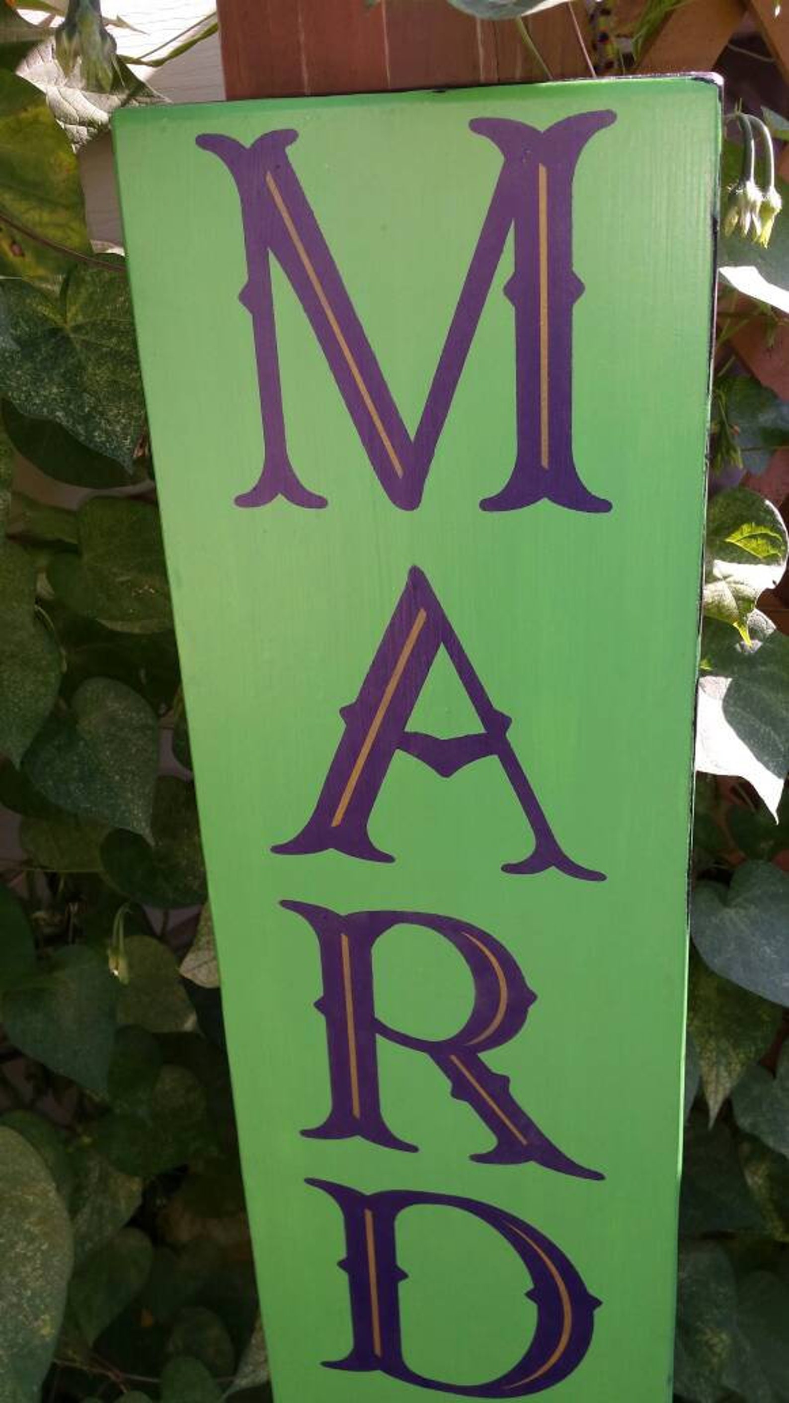 mardi gras wooden signs