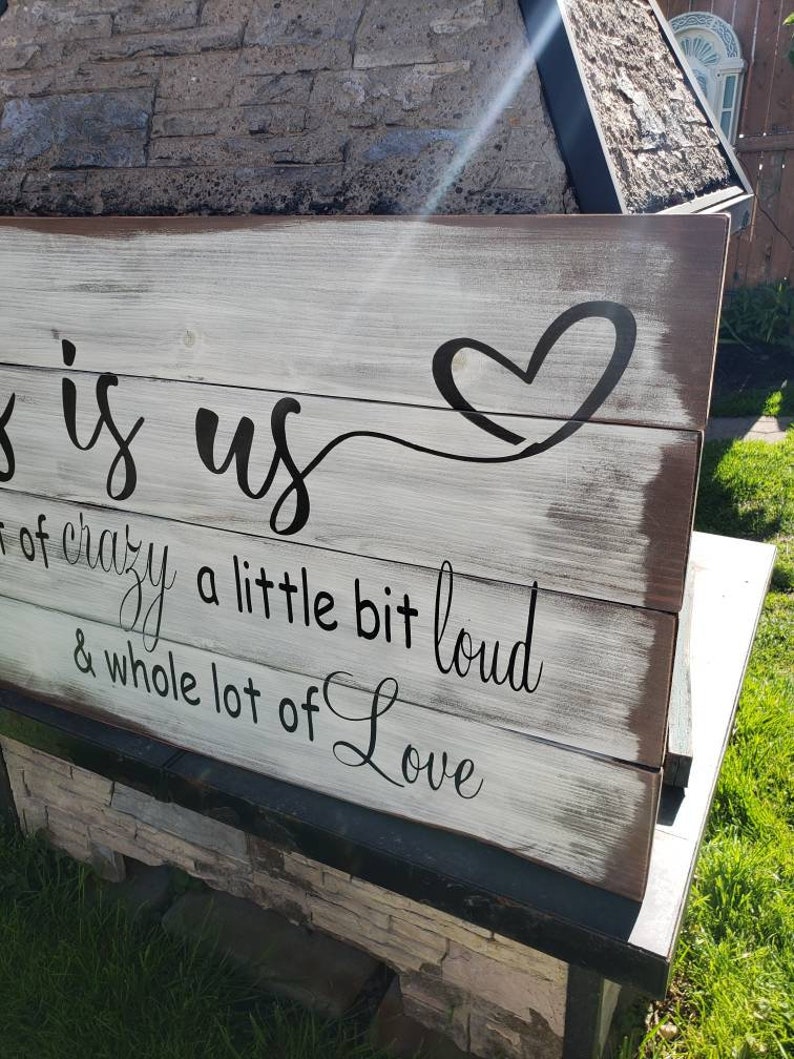 This is Us Sign a little bit of crazy a little bit loud & Etsy
