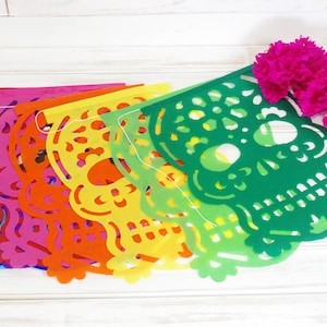Mexican Skull Papel Picado Guide for Day of the Dead