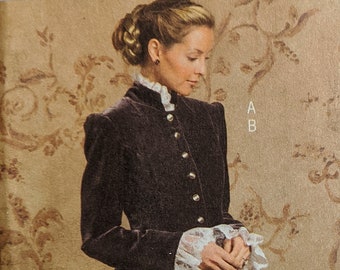 Steampunk or SCA Misses Early 20th Century Princess-Seamed Jacket and Full Skirt with a Slight Train Sz 8-22 Butterick Pattern B4954