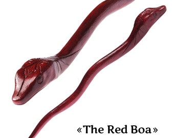 THE RED BOA Wizard Wand | Carpathian beech wood | 100% handmade | Marvelowls