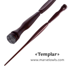 TEMPLAR Wizard Wand | Carpathian beech wood, iron | Marvelowls