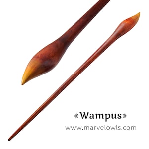 WAMPUS Wizard Wand | Carpathian beech wood | 100% handmade | Marvelowls