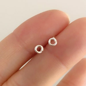 Tiny circle earrings