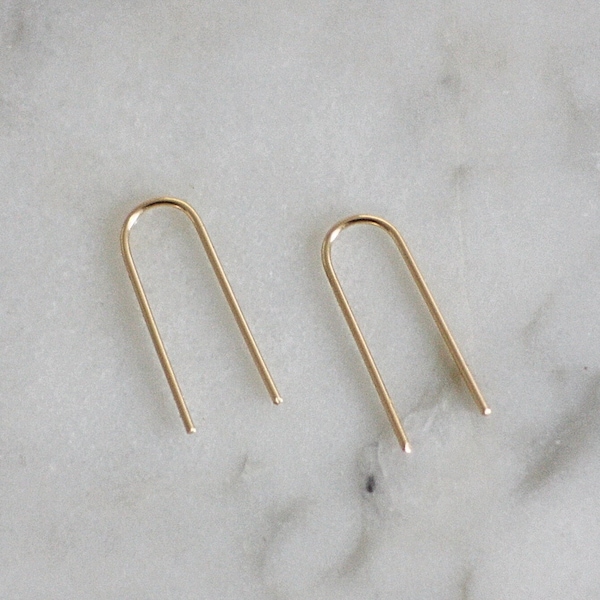 Threader arch earrings