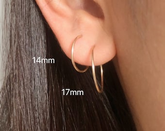 Simple hoop earrings, dainty hoop earrings, small hoops
