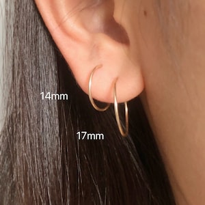 Simple hoop earrings, dainty hoop earrings, small hoops