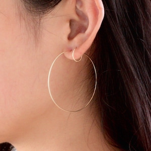 Dainty thin silver gold hoop earrings, dainty hoop earrings