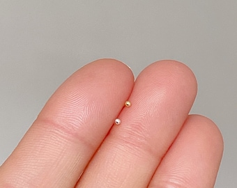 Super small teeny tiny dot ball earring nose stud