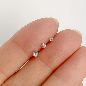 Micro crystal diamond stud