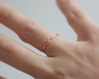 Dainty thin ring, minimal ring, simple gold ring