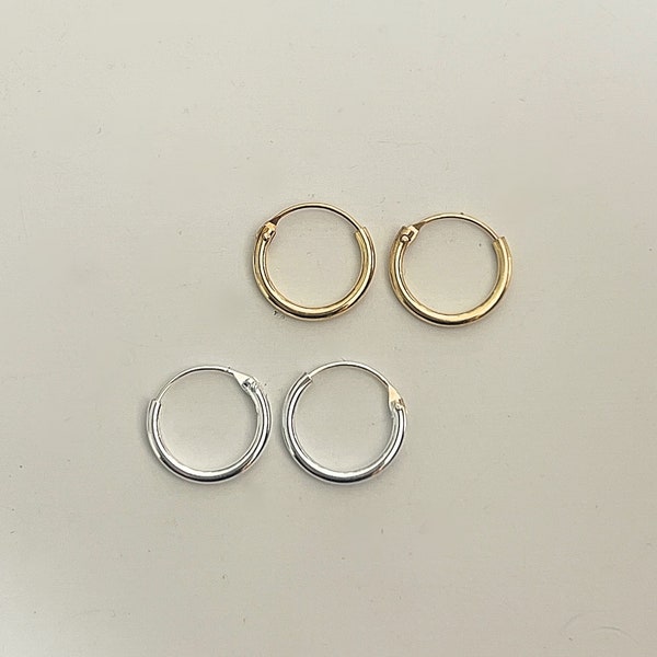 Simple small hoop earrings, minimalist earrings
