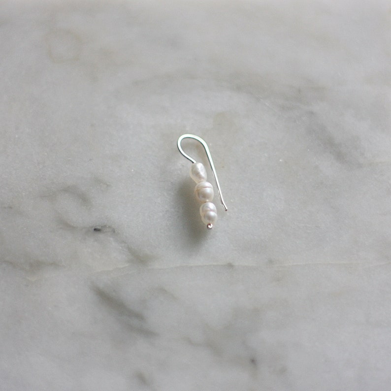 Dainty pearl ear climber image 6