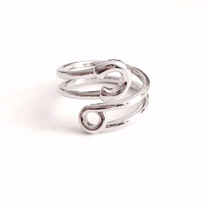 Ring veiligheidsspeld, uniseks, symbolische ring