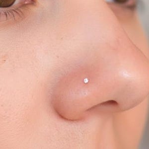 Liten näsa med mikrokristall och diamanter i ben