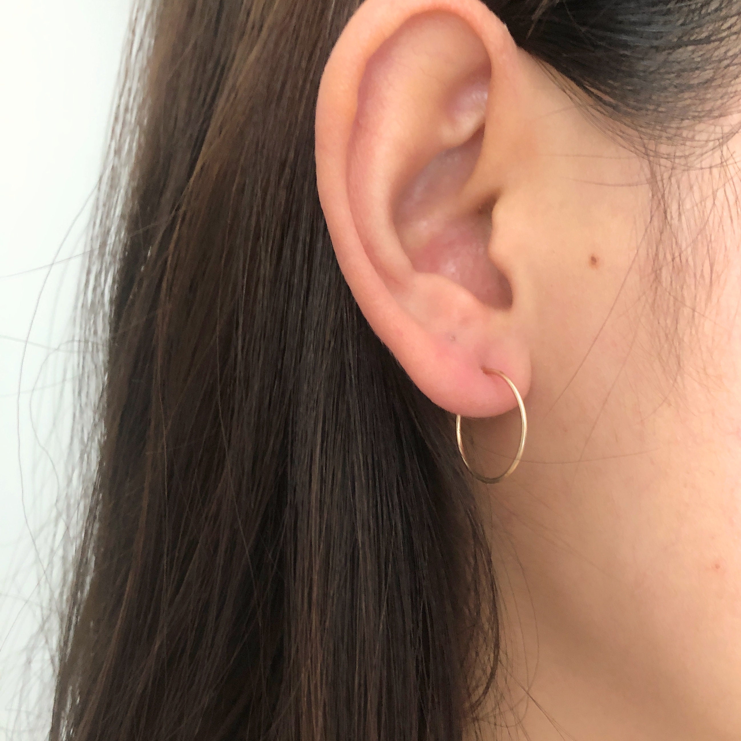 Simple Hoop Earrings, Dainty Hoop Earrings, Small Hoops - Etsy
