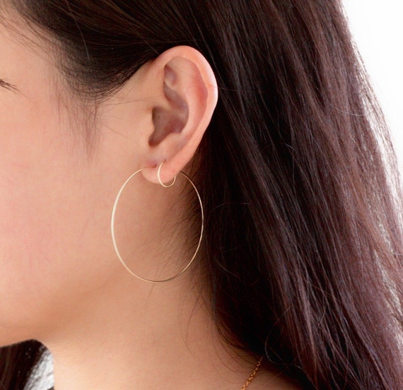 Hoop earrings etsy deals