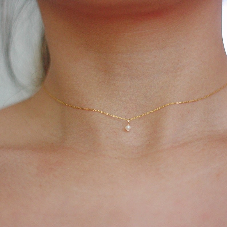 Ultra fine mini pearl necklace 画像 9
