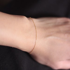 Fine thin dainty bracelet, stainless steel bracelet