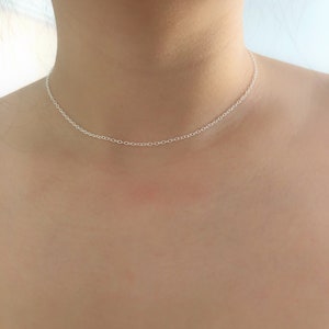 May include: A delicate silver chain necklace, perfect for layering or wearing alone.