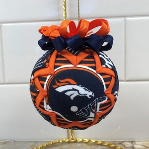 Broncos Ornament: Folded Fabric Denver Broncos Keepsake