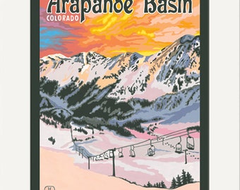 Arapahoe Basin: Artwork by Julie Leidel