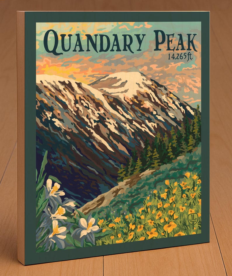 Quandary Peak | Wall Art | Colorado Mountain Art Print | Rocky ...