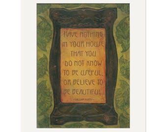 Ars Longa Vita Brevis Wall Art | William Morris Quote Poster