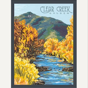 Golden - Clear Creek: Artwork by Julie Leidel