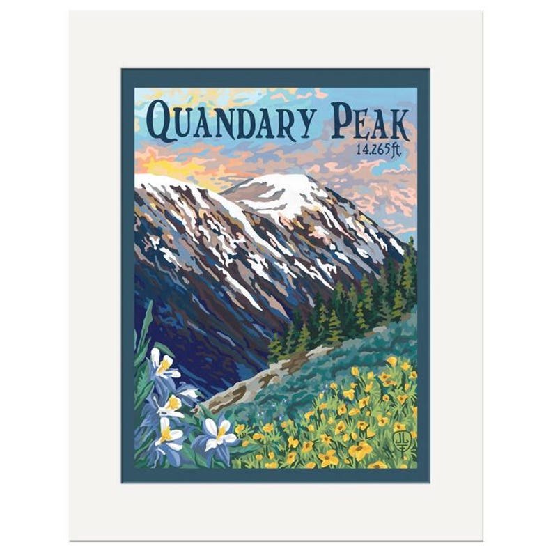Quandary Peak | Wall Art | Colorado Mountain Art Print | Rocky ...