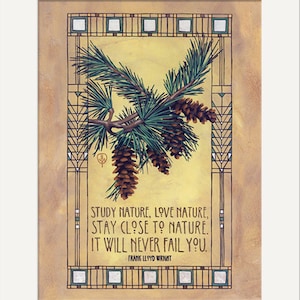 Frank Lloyd Wright - Nature: Artwork by Julie Leidel