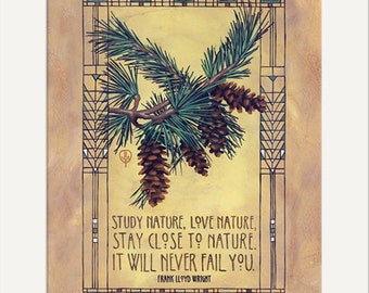 Frank Lloyd Wright - Nature: Artwork by Julie Leidel