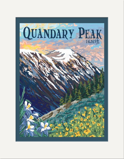Quandary Peak: Artwork by Julie Leidel