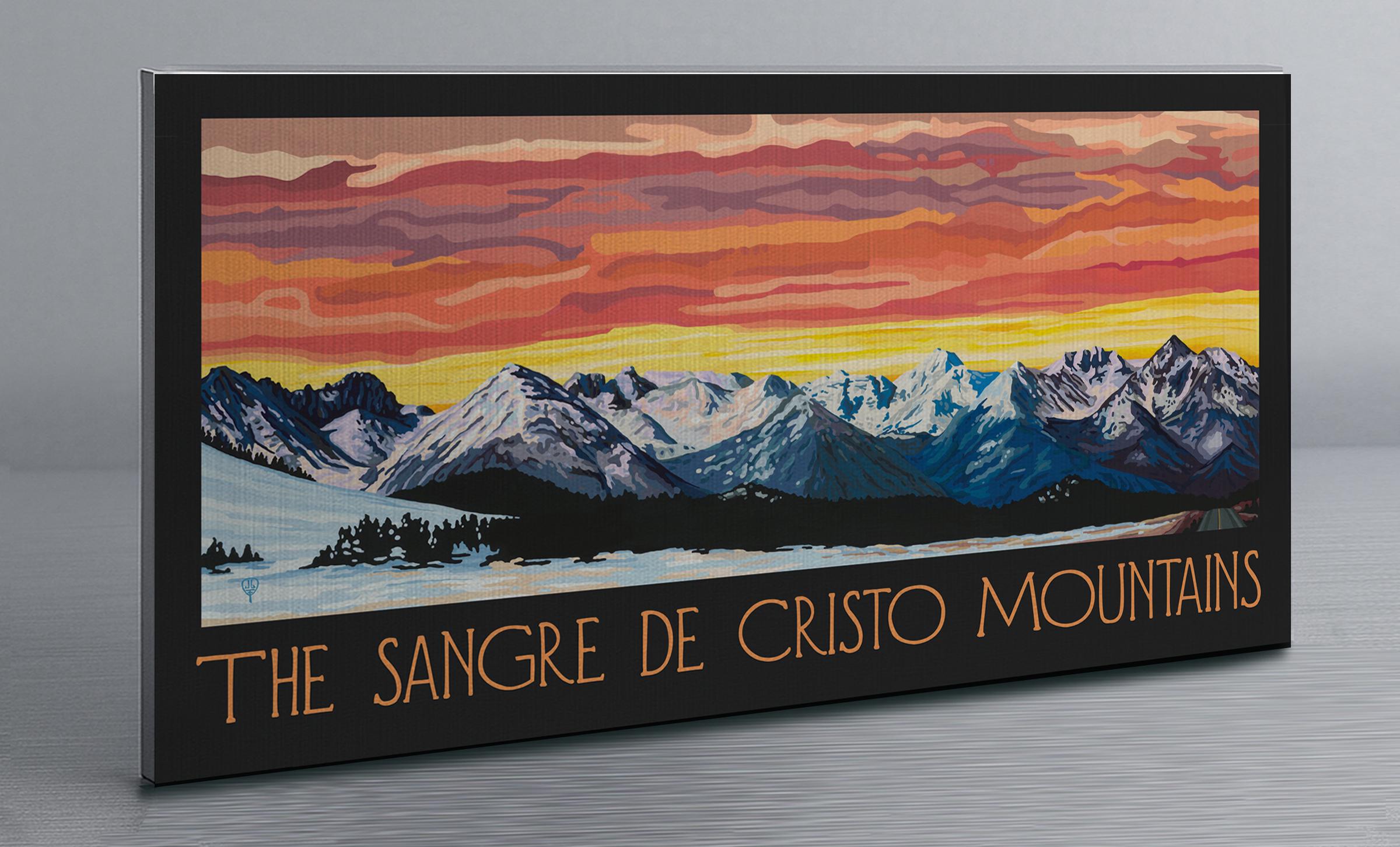 Sangre De Cristo Mountains Wall Art | Colorado Mountain Art Print | San ...