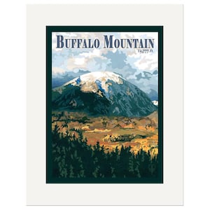 Buffalo Mountain Wall Art | Buffalo Mountain Colorado Print | Silverthorne Colorado Poster | Colorado Mountain Landscape Art