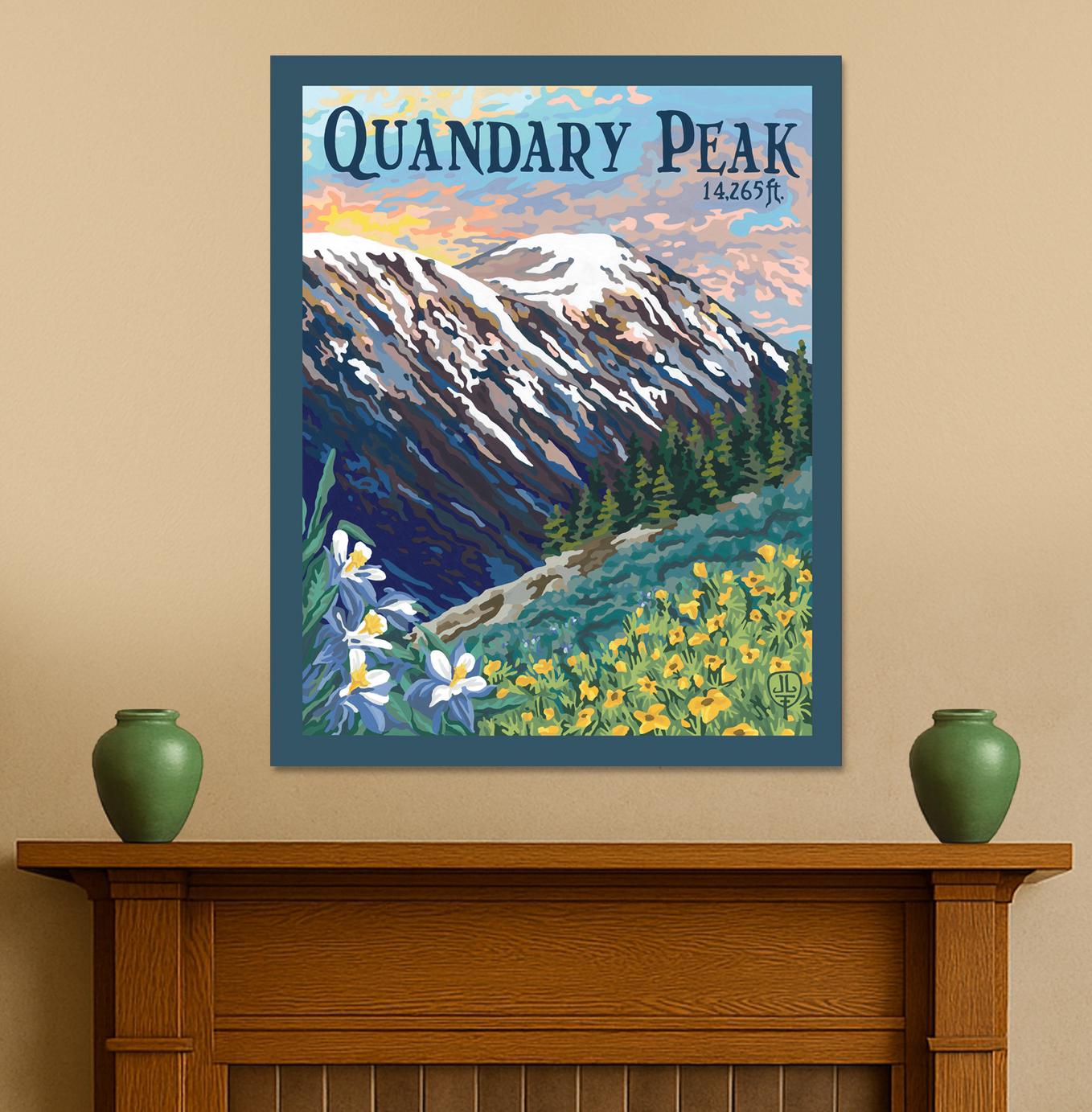 Quandary Peak | Wall Art | Colorado Mountain Art Print | Rocky ...