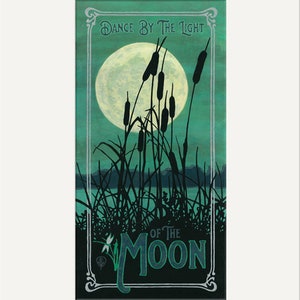 Art Nouveau Moon: Artwork by Julie Leidel