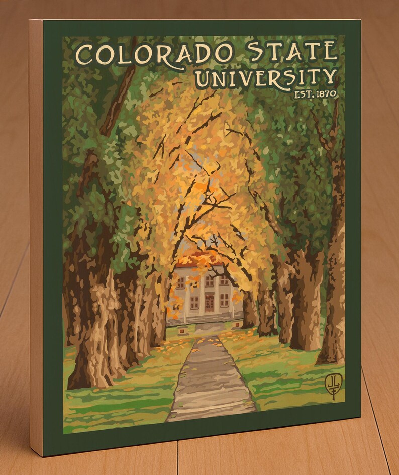 Colorado State University Wall Art | CSU Fort Collins Print | Colorado ...