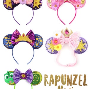 Disney Tangled Theme Headband Ears, Rapunzel, Pascal, Floating Lanterns, Lost Princess