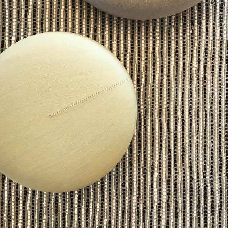 Modern Vegan Carpet 250 X 300 Cm Sustainable Striped Rag Rug Image 0