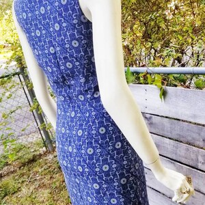 Vintage Merona Blue Silk Abstract Print Fine Straps Mini Robe - Etsy